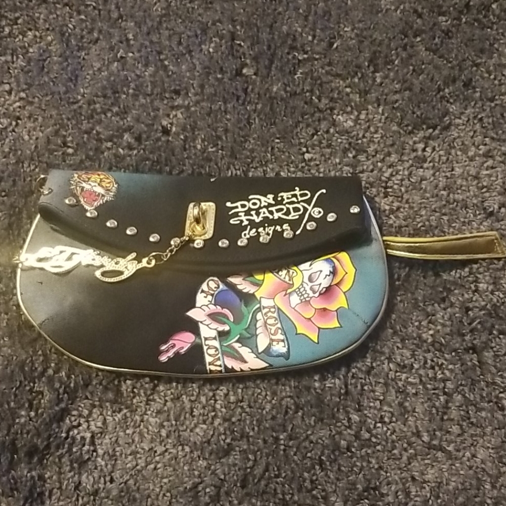 Ed Hardy clutch NWOT